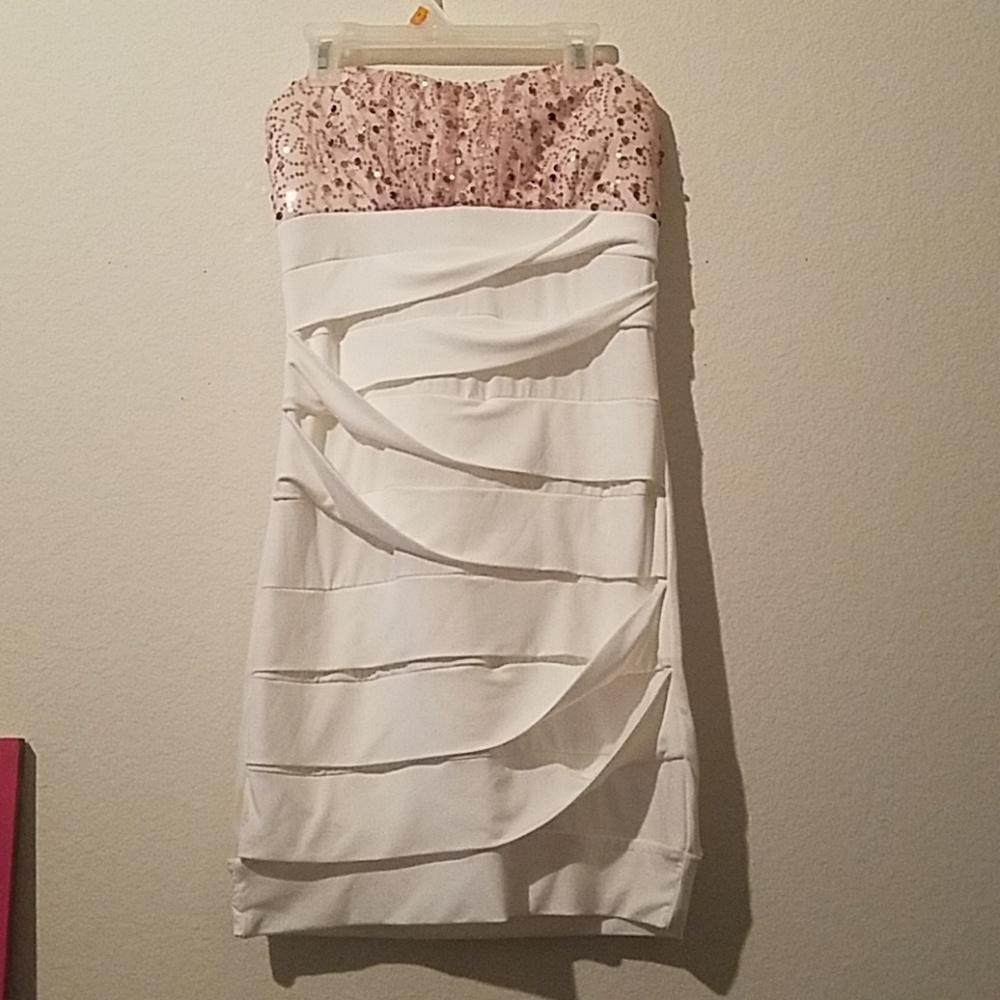 White and Gold Dress